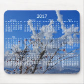 Custom Yearly Calendar 2017 Mouse Pads Winter Mousepad (Vorne)
