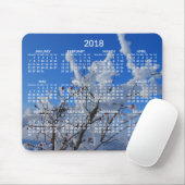 Custom Yearly Calendar 2018 Mouse Pads Winter Mousepad (Mit Mouse)