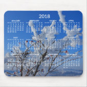 Custom Yearly Calendar 2018 Mouse Pads Winter Mousepad (Vorne)