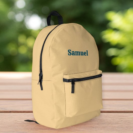 Custom Yellow Backpack for Him and Her Bedruckter Rucksack