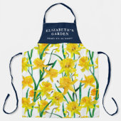 Custom Yellow Daffodil Muster Schürze (Vorderseite)