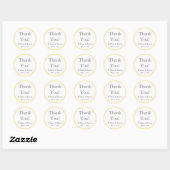 Custom Yellow Danke Stickers und Gefallen Labels (Blatt)