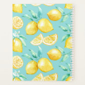 Custom Yellow Lemons Light Blue Planer (Rückseite)