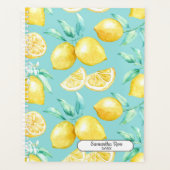 Custom Yellow Lemons Light Blue Planer (Vorderseite)