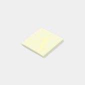 Custom Yellow Monogram Post-it® Notes Post-it Klebezettel (angewinkelt)