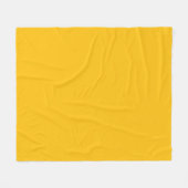 Custom Yellow Name Blanket – Sun Yellow Cozy Throw Fleecedecke (Vorderseite (Horizontal))