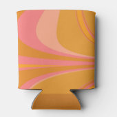 Custom Yellow Orange Pink Marble Bridal Shower Dosenkühler (Rückseite)