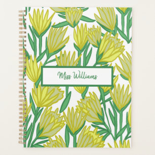 Custom Yellow Original Art Blumendesign Planer