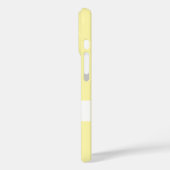 Custom Yellow Pastel iPhone Case mit Monogram (Rückseite / Links)