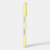 Custom Yellow Pastel iPhone Case mit Monogram (Rückseite / Rechts)