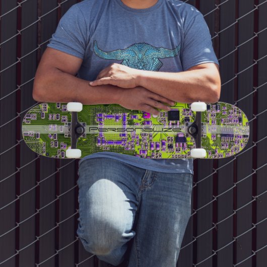 Custom Yellow PCB Circuit Board for IT Pros Skateboard (Außenbereich 3)