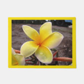 Custom Yellow Plumeria - Frangipani Door Mat Fußmatte (Vorderseite)
