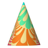 Custom Yellow Rainbow Mod Party Hat Partyhütchen (Vorderseite)