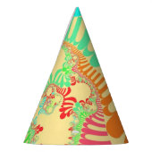 Custom Yellow Rainbow Mod Party Hat Partyhütchen (Links)