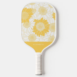 Custom Yellow Sunflower Pickleball Schläger