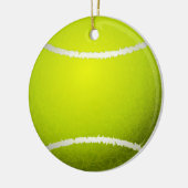 Custom Yellow Tennis Ball Keramik Ornament (Links)
