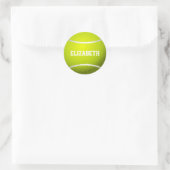 Custom Yellow Tennis Ball Runder Aufkleber (Tasche)