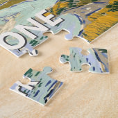 Custom Yellowstone Old Faithful Geyser Art Vintage Puzzle (Seite)