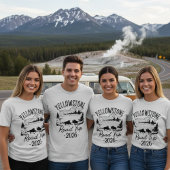 Custom Yellowstone Road Trip 2025 Family Shirt