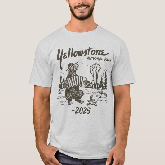 Custom Yellowstone Road Trip 2025 Family Shirt (Vorderseite)