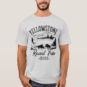 Custom Yellowstone Road Trip 2025 Family Shirt (Vorderseite)