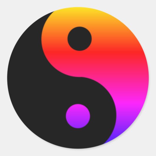 Custom Yin Yang Stickers (Vorderseite)