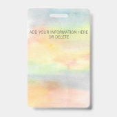 Custom Yoga Instructor Sunflower Ausweis (Rückseite)