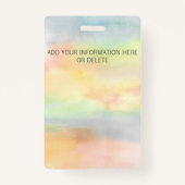 Custom Yoga Instructor Sunflower Ausweis (Rückseite)