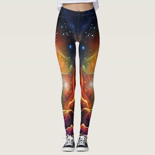 Custom Yoga Leggings mit Chakren (Vorderseite)