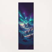 Custom Yoga Mat – Fantasy Aurora Mountain Landscap Yogamatte (Vorderseite)