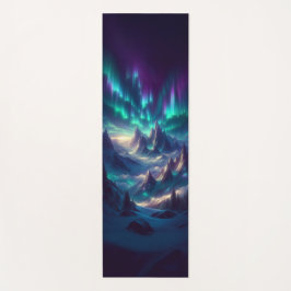 Custom Yoga Mat – Fantasy Aurora Mountain Landscap Yogamatte
