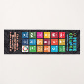 Custom Yoga Mat Personalisiert Mindfulful Yoga Gea Yogamatte (Vorderseite (Horizontal))