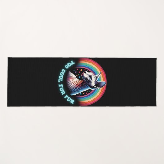 Custom Yoga Mat Sphynx Cat zu Cool für Pelz Yogamatte (Vorderseite (Horizontal))