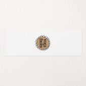 Custom YOGA MOM Scalloped Edge Yogamatte (Vorderseite (Horizontal))