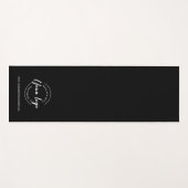 Custom Yoga Studio Business Logo Website Einfach Yogamatte (Vorderseite (Horizontal))