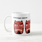 Custom Yokai Oni (japanischer Dämon) Tasse (Links)