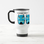 Custom Yokai Oni (japanischer Dämon) Travel Mug Reisebecher (Links)