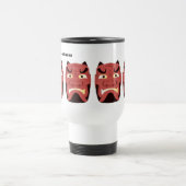 Custom Yokai Oni (japanischer Dämon) Travel Mug Reisebecher (Mittel)