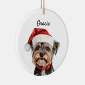 Custom Yorkshire Terrier Dog Keramik Ornament (Rechts)