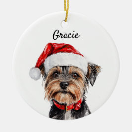 Custom Yorkshire Terrier Dog Keramik Ornament