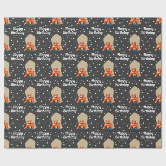 Custom Yosemite Sam Happy Birthday Geschenkpapier (Flach)