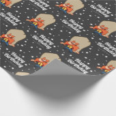 Custom Yosemite Sam Happy Birthday Geschenkpapier (Ecke)