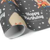 Custom Yosemite Sam Happy Birthday Geschenkpapier (Rolleneckpunkt)