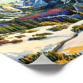 Custom Yosemite Tunnel View Winter Van Gogh Style Poster (Ecke)