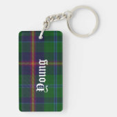 Custom Young Tartan Kariert Key Chain Schlüsselanhänger (Rückseite)
