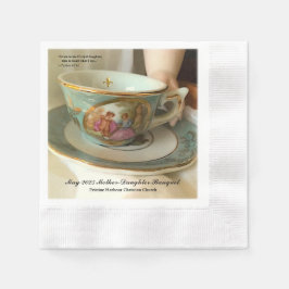 Custom [Your Event] French Teacup Beverage Napkins Serviette