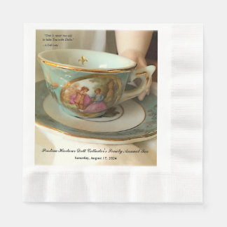 Custom [Your Event] French Teacup Napkins Serviette