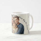 Custom your family photo Mother's day Kaffeetasse (VorderseiteRechts)
