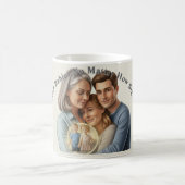 Custom your family photo Mother's day Kaffeetasse (Mittel)