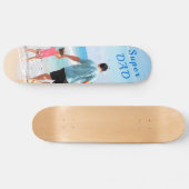 Custom Your Foto von Skateboard with Text - Super (Horizontal)
